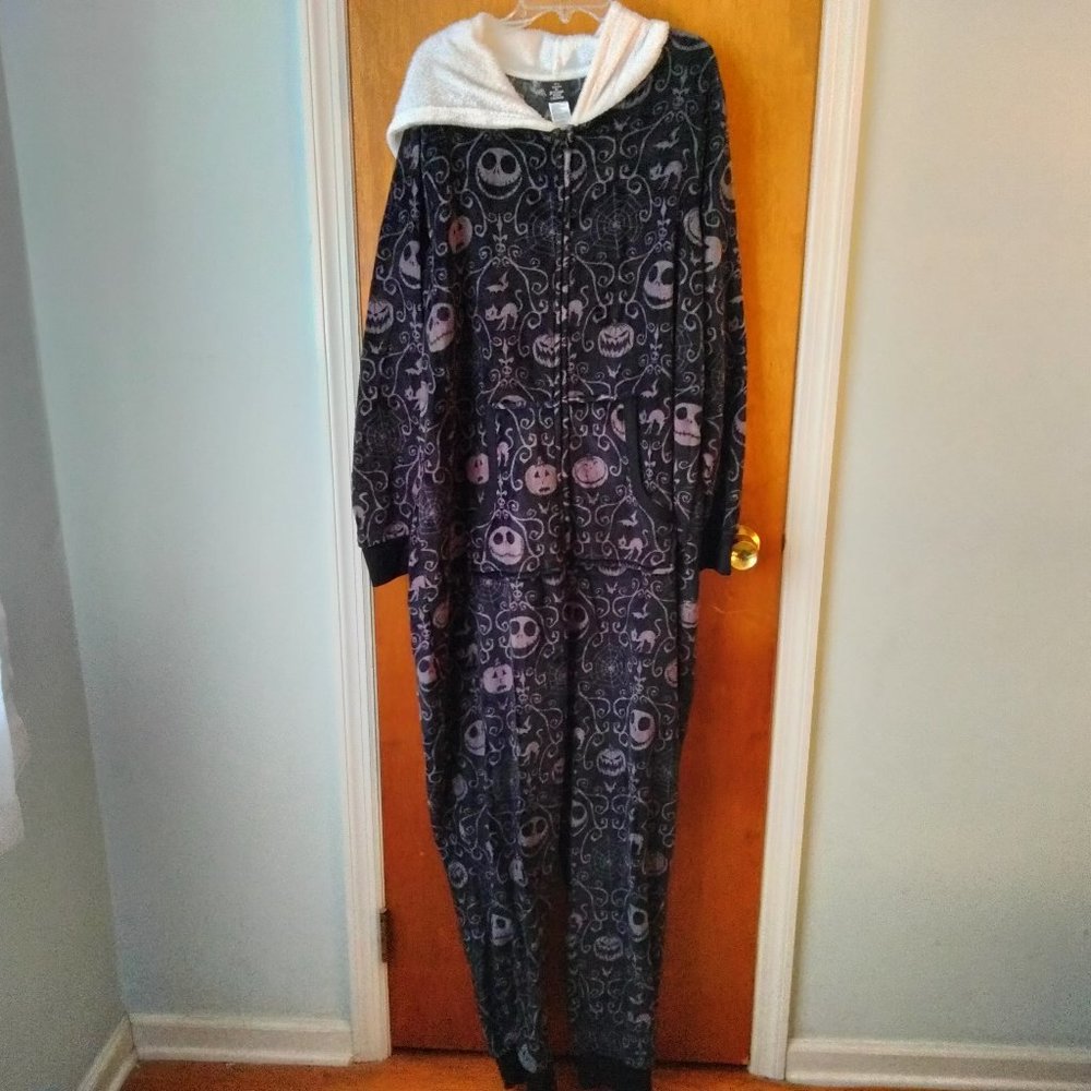 Nightmare Before Christmas Jack Skellington Full Body Pajamas 2XL